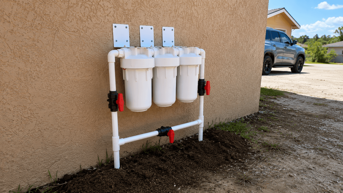 Whole-house water purification system