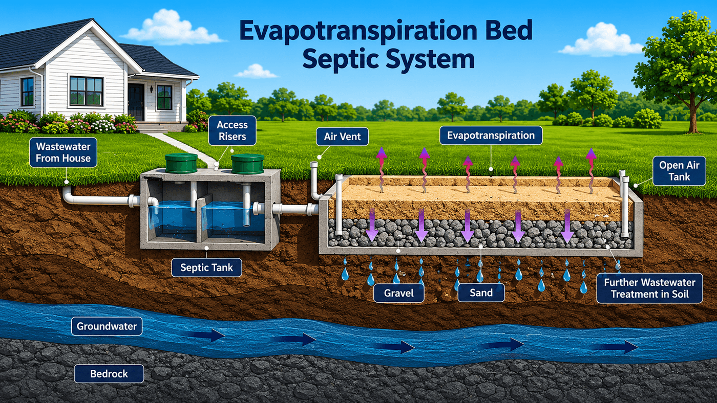 How an evapotranspiration system works